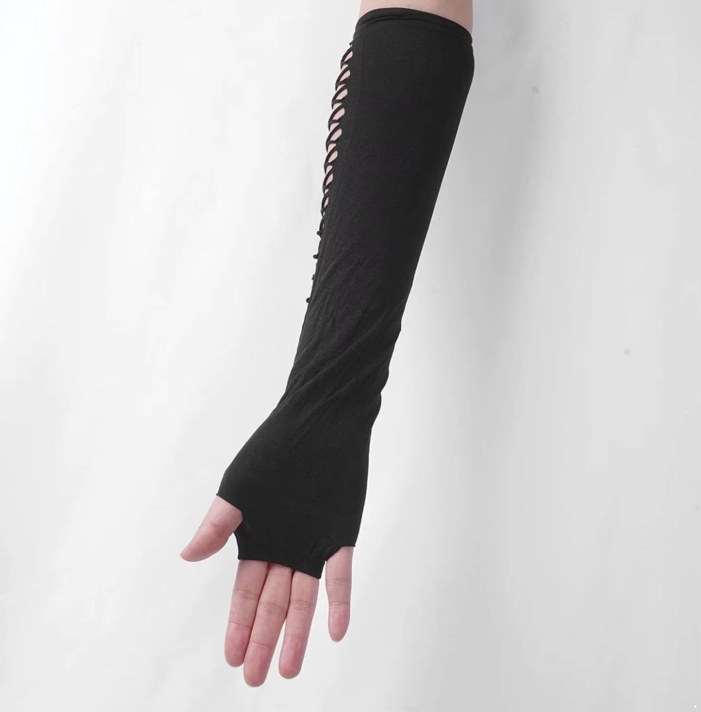 Midnight Muse Long Lace Fingerless Gloves For Nightclub Party  Cosplay 4
