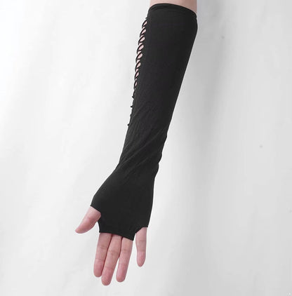 Midnight Muse Long Lace Fingerless Gloves For Nightclub Party  Cosplay 4