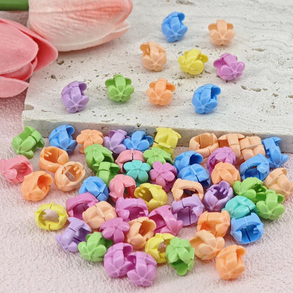CandyGlow Hair Beads For Braids  60pcs Candy Color Braid  Loc Hair Jewelry Clips 2