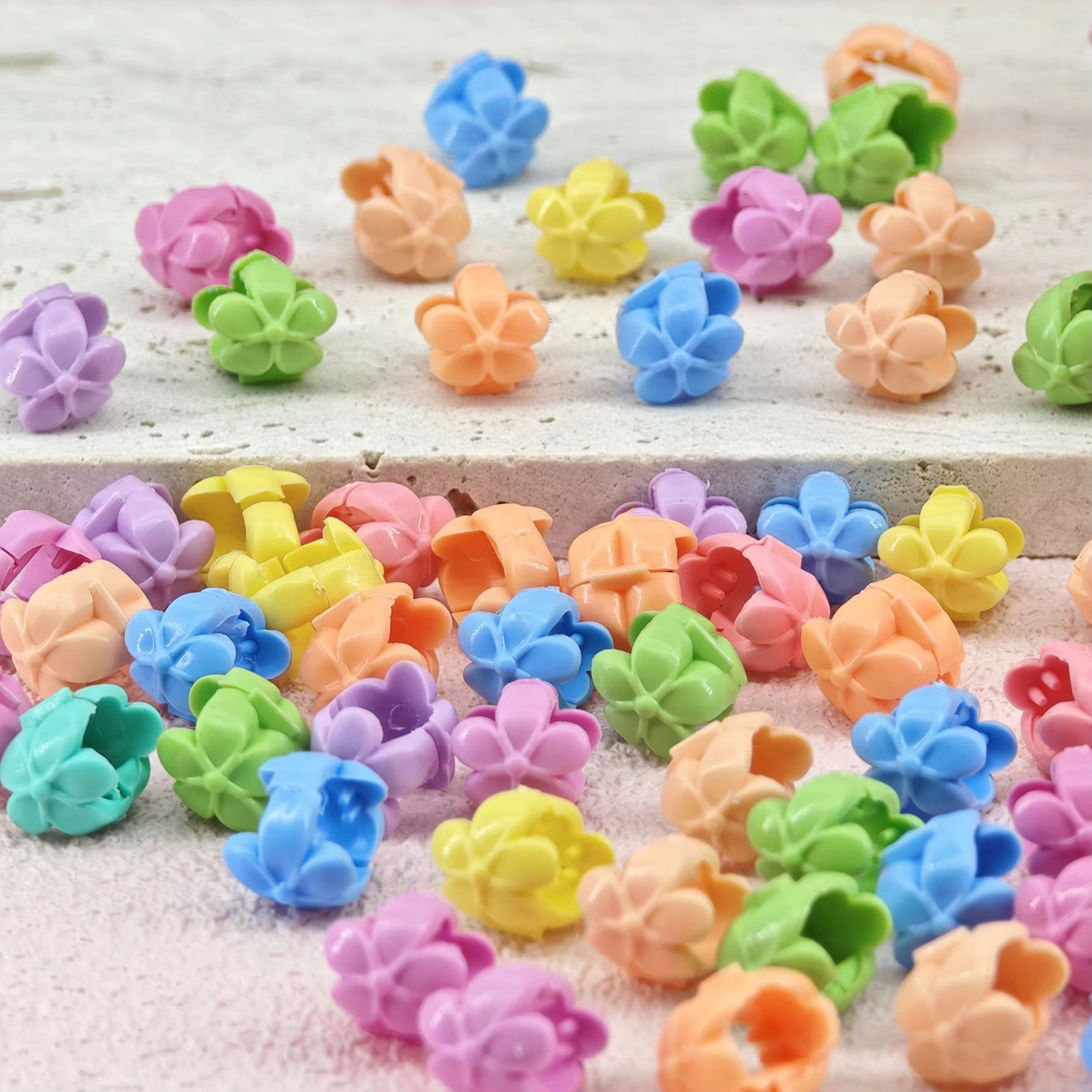 CandyGlow Hair Beads For Braids  60pcs Candy Color Braid  Loc Hair Jewelry Clips 4