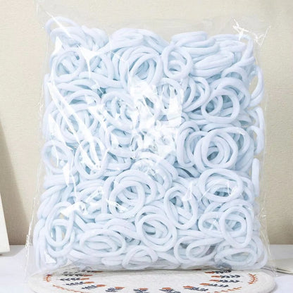 Everyday Essentials Basic Hair Bands Set  30200 Pcs Simple Nylon Hair Ropes For Women  Girls 6
