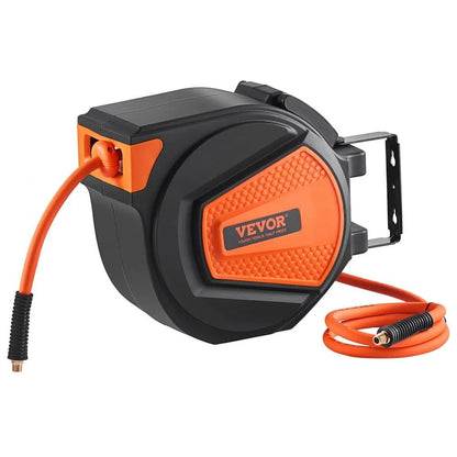 Air Compressor Hose Reel With Lead In Retractable Air Hose Reel Hybrid Air Hose Max  Swivel Mount C 7