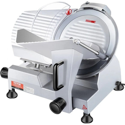 Carbon Steel Blade Electric Food Slicer, Commercial Meat Slicer, Electric Deli Food Slicer, Thickness Adjustable