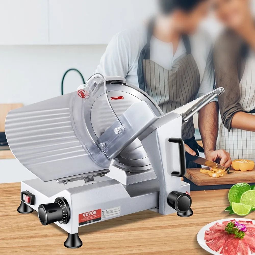 Carbon Steel Blade Electric Food Slicer Commercial Meat Slicer Electric Deli Food Slicer Thickness  6