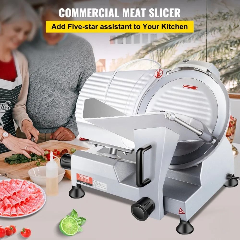 Carbon Steel Blade Electric Food Slicer Commercial Meat Slicer Electric Deli Food Slicer Thickness  2