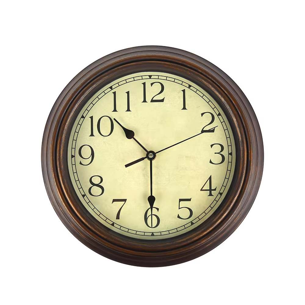 Wall Clock Large Classic Silent Retro Design American Clock Mechanism Living Room Kitchen Decor Non 2