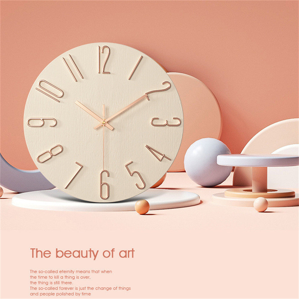 Wall Clock, Small Clock, Battery Powered Analog Clock, Home Office Bedroom Kitchen Classroom
