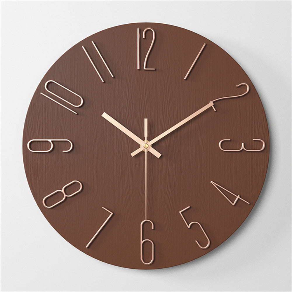 Wall Clock, Small Clock, Battery Powered Analog Clock, Home Office Bedroom Kitchen Classroom