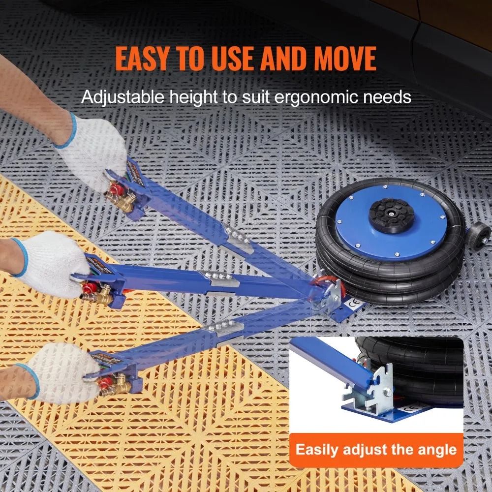 High Lbs Air Jack Triple Bag Airbag Jack With Six Steel Pipes Fast Pneumatic Jack Adjustable Handle 2