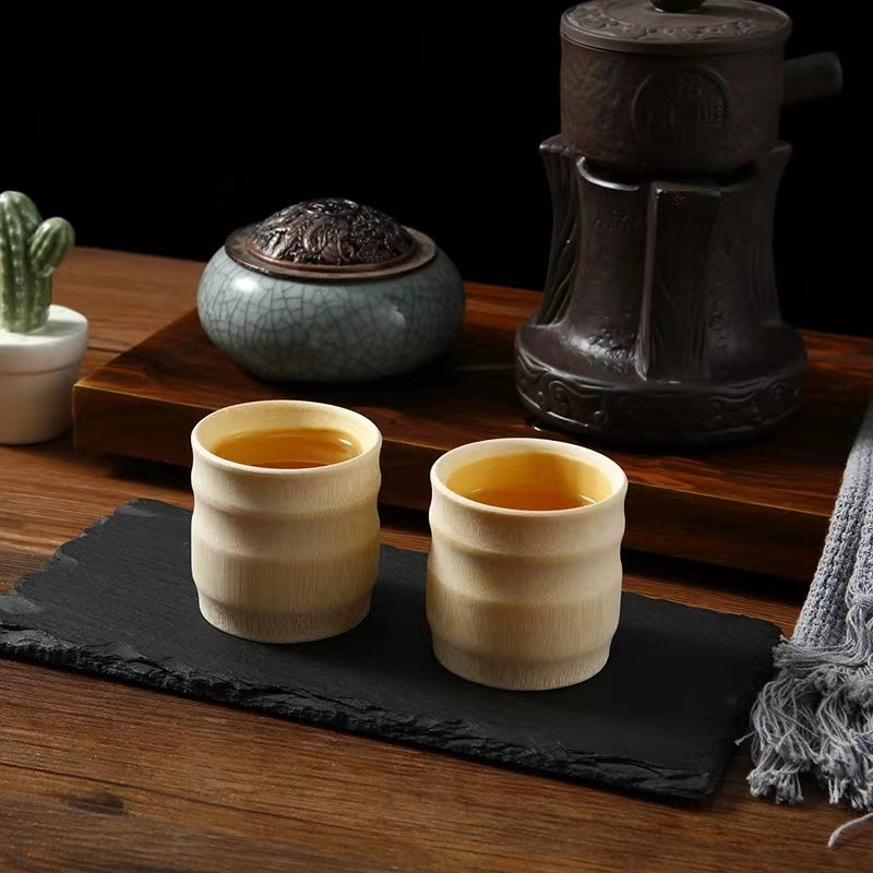 Pure Natural Bamboo Water Cups, Eco-Friendly, Durable, Handmade