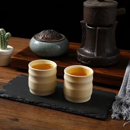 Pure Natural Bamboo Water Cups, Eco-Friendly, Durable, Handmade