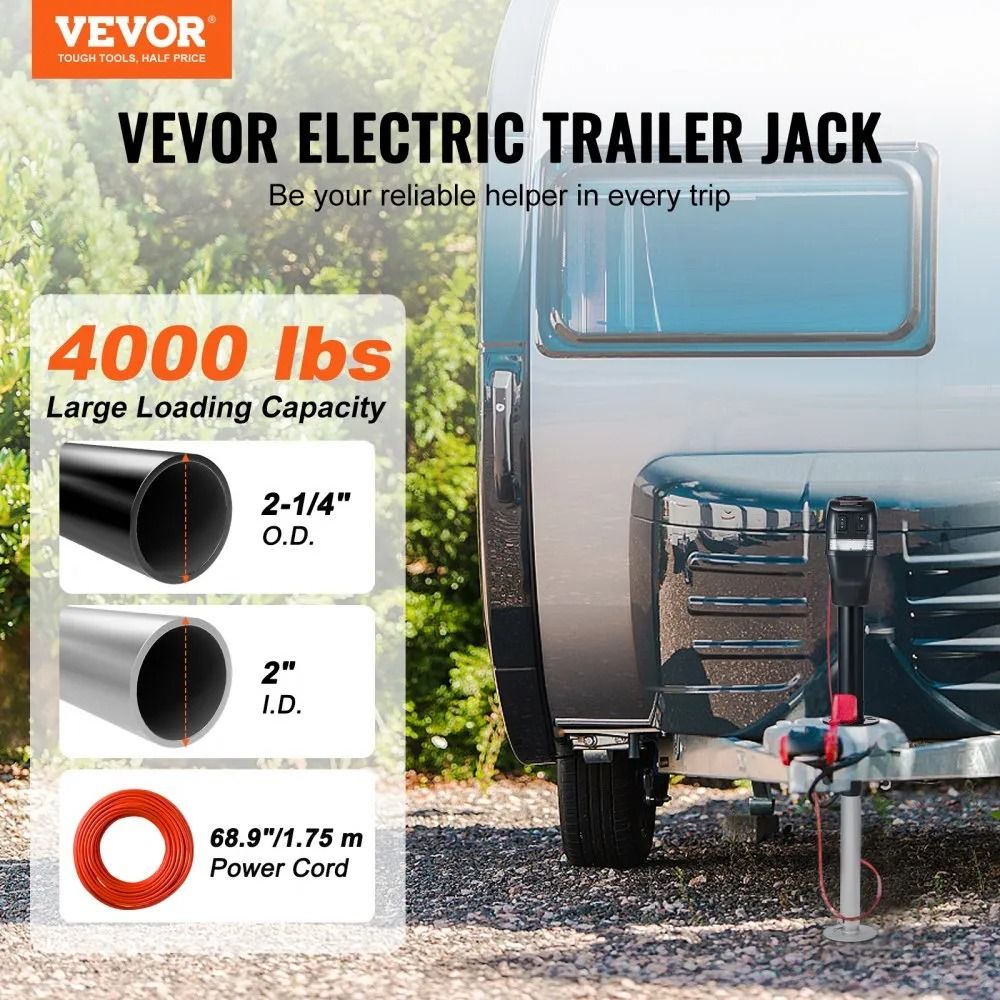 Power Tongue Jack Electric Trailer Jack Waterproof Electric Tongue Jack For RV Trailer Horse Traile
