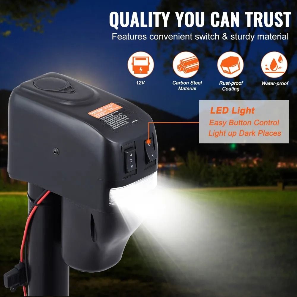 Power Tongue Jack Electric Trailer Jack Waterproof Electric Tongue Jack For RV Trailer Horse Traile