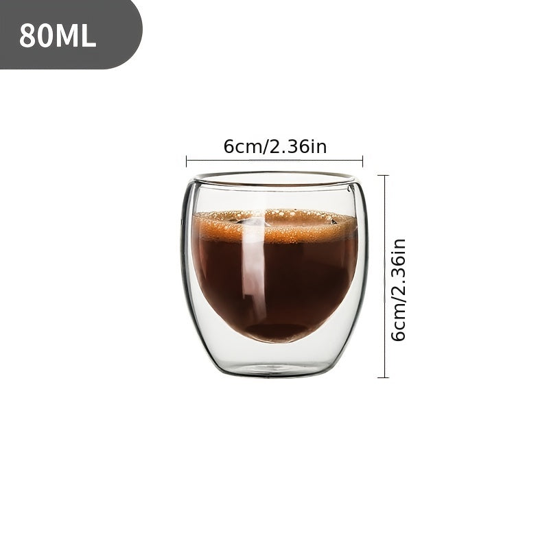 Glass Coffee Mugs, Double Wall Glass Coffee Cups, Insulated Espresso Cups, Cold Drinking Wine Shot Glasses, Tea Cups