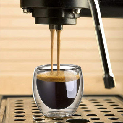 Glass Coffee Mugs, Double Wall Glass Coffee Cups, Insulated Espresso Cups, Cold Drinking Wine Shot Glasses, Tea Cups
