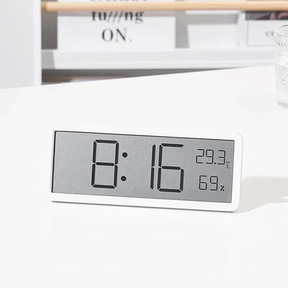 Digital Wall Clock Electronic Clock Time Temperature Humidity Display Desktop Home Decor Hanging Wa 2