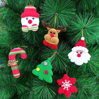 Felt Small Cute Snowman Elderly Pendant New Christmas Tree Decoration Set Star Top Decoration Chris 1