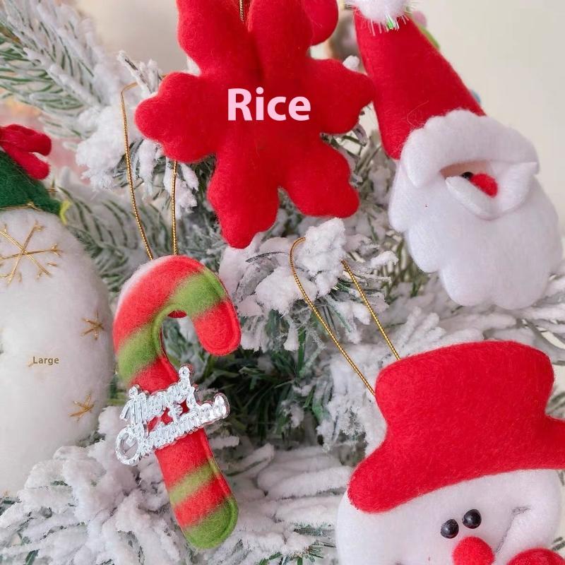 Felt Small Cute Snowman Elderly Pendant New Christmas Tree Decoration Set Star Top Decoration Chris 3