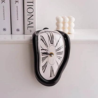 Novel Surreal Wall Clock Salvador Dali Style Melting Distorted Home Decoration Gift For Garden And  6