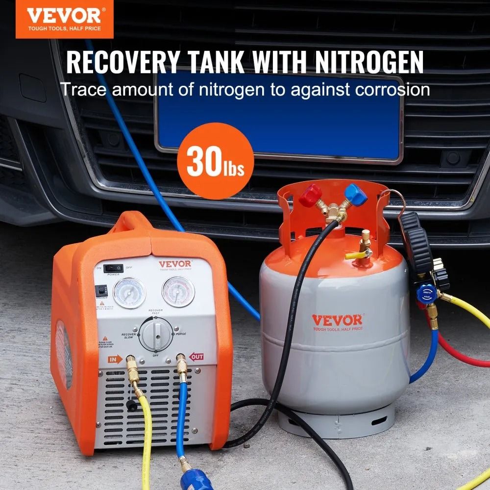 Refrigerant Recovery Cylinder Liquid Rated Y Valve Reclaim Tank 1