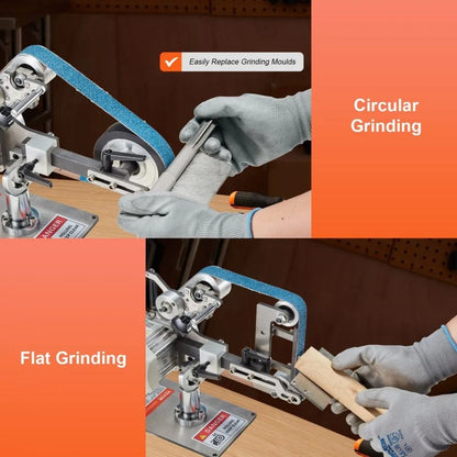 Belt Grinder Sander Variable Speed Belt Polisher With VFD Polishing Grinding Machine With Grinding  5