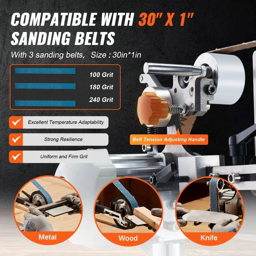 Belt Grinder Sander Variable Speed Belt Polisher With VFD Polishing Grinding Machine With Grinding  3