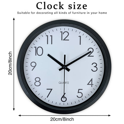 Modern simple wall clock, silent non-ticking wall clock, bedroom study living room bathroom home wall decoration clock