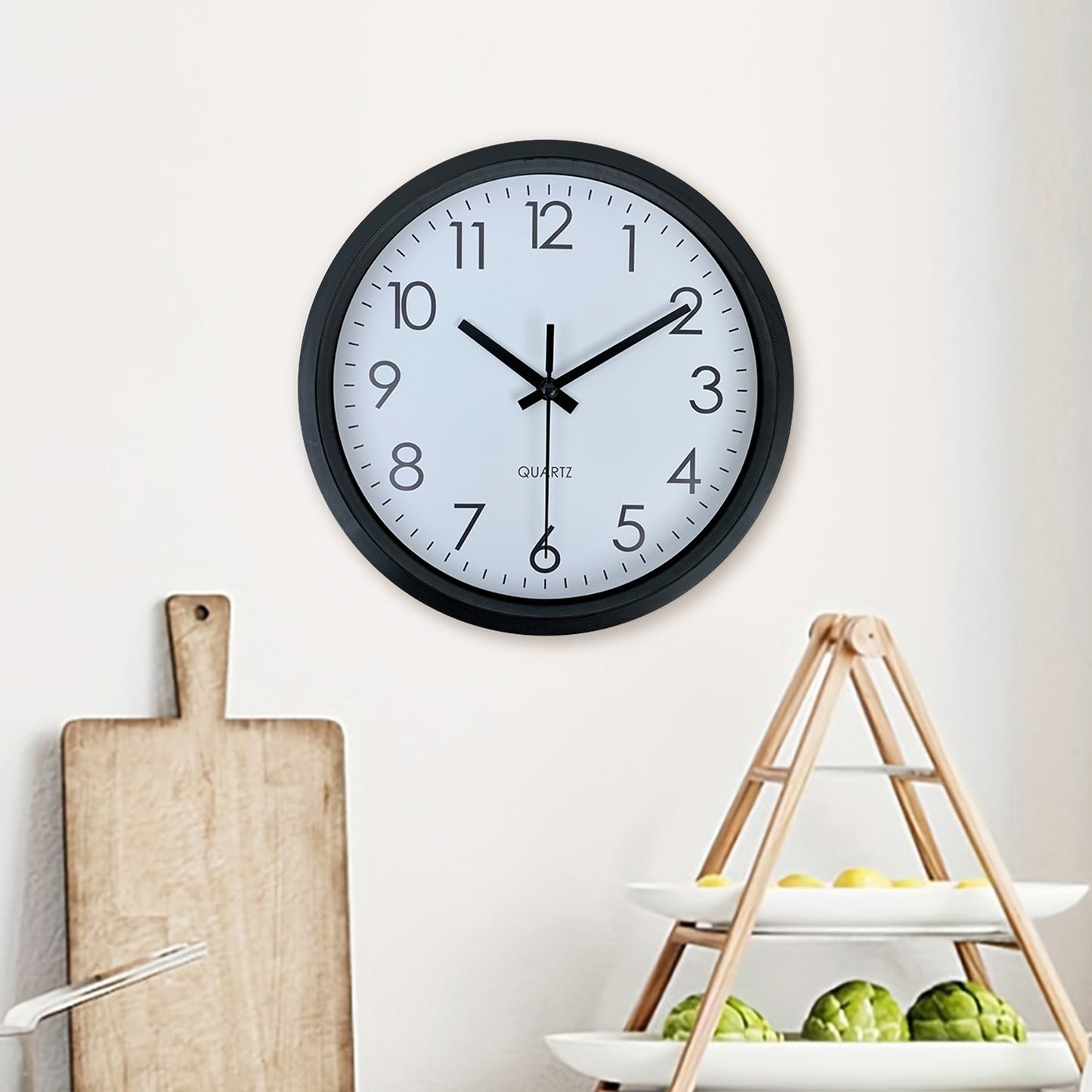 Modern simple wall clock, silent non-ticking wall clock, bedroom study living room bathroom home wall decoration clock