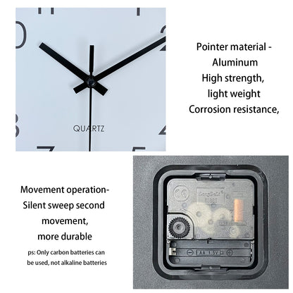 Modern simple wall clock, silent non-ticking wall clock, bedroom study living room bathroom home wall decoration clock