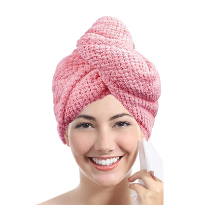 Textured dry hair cap, solid color hair towel, hair towel wrap for women, absorbent