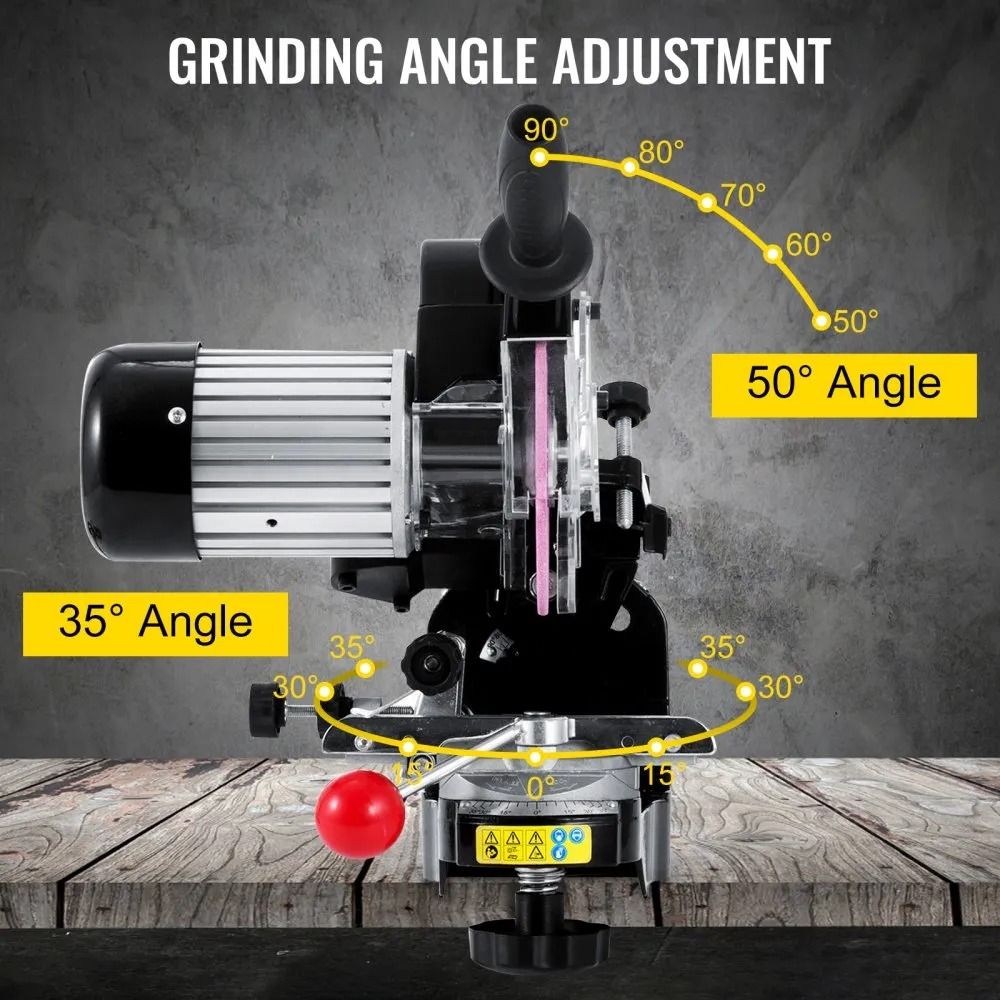 Professional Electric Chainsaw Blade Sharpener Chain Grinder Adjustable MultiAngle Tool 1
