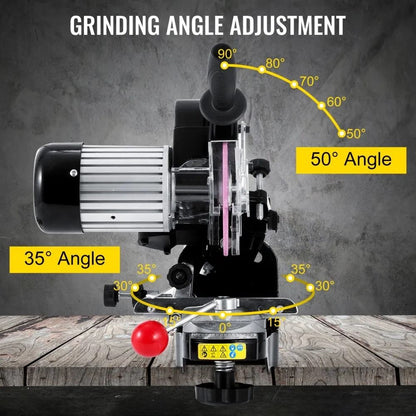Professional Electric Chainsaw Blade Sharpener Chain Grinder Adjustable MultiAngle Tool 1