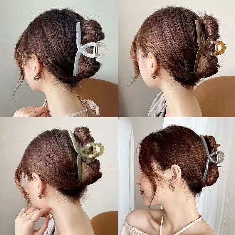 CloudEase Large Claw Clip Set  3pcs Simple Shark Hair Grip For Everyday Styling 2