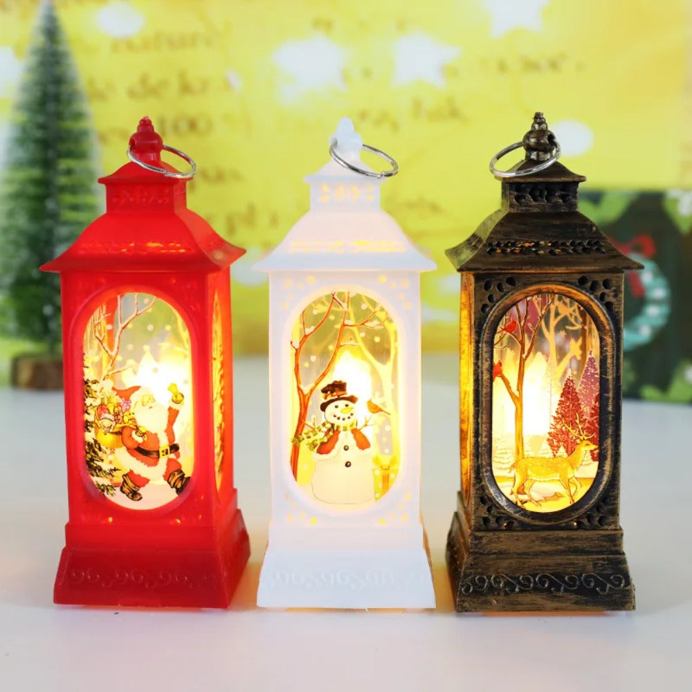 New Christmas Wind Lamp Candle Small Night Lamp Elderly Snowman Table Lamp Small Night Christmas De 1