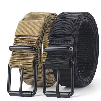 PorousPin canvas belt Mens Adjustable Pin Buckle Training and Denim Belt