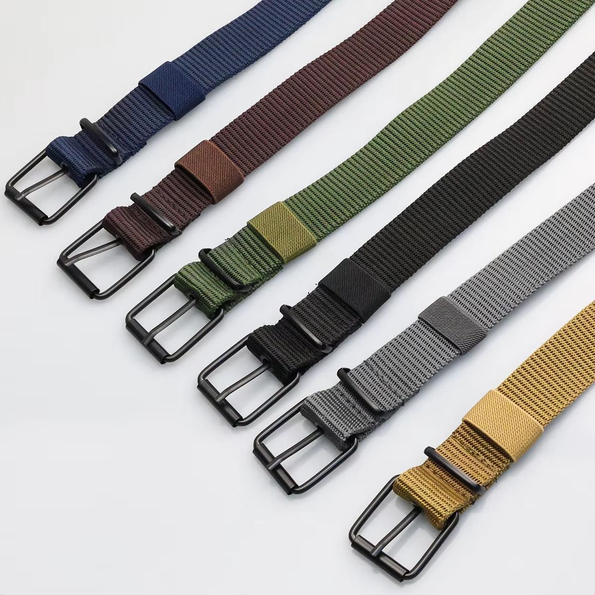 PorousPin Canvas Belt Mens Adjustable Pin Buckle Training And Denim Belt 1