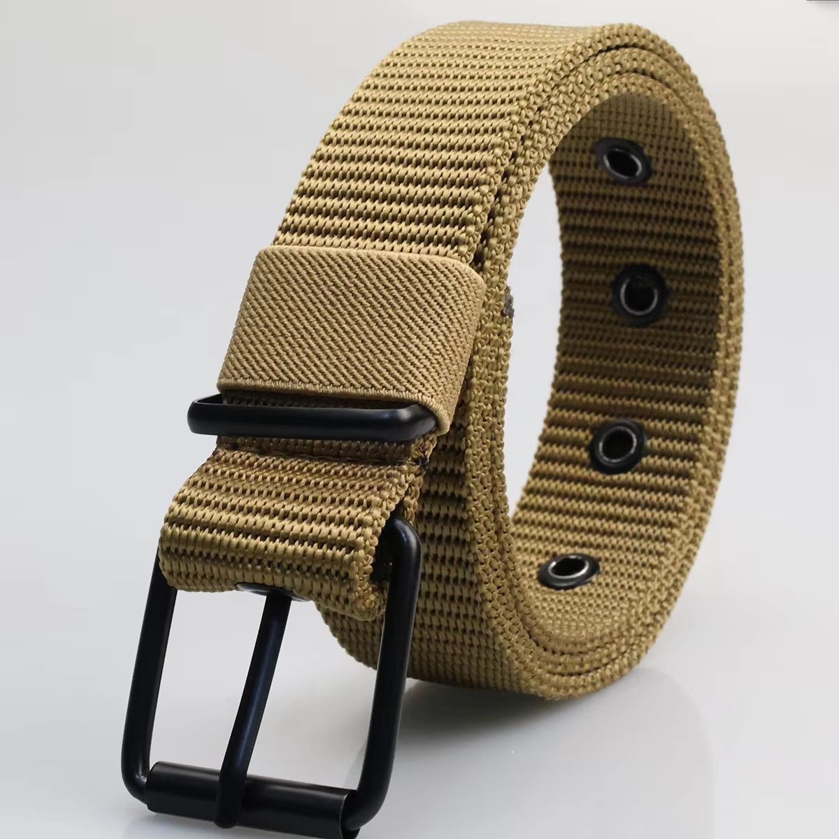 PorousPin Canvas Belt Mens Adjustable Pin Buckle Training And Denim Belt 4