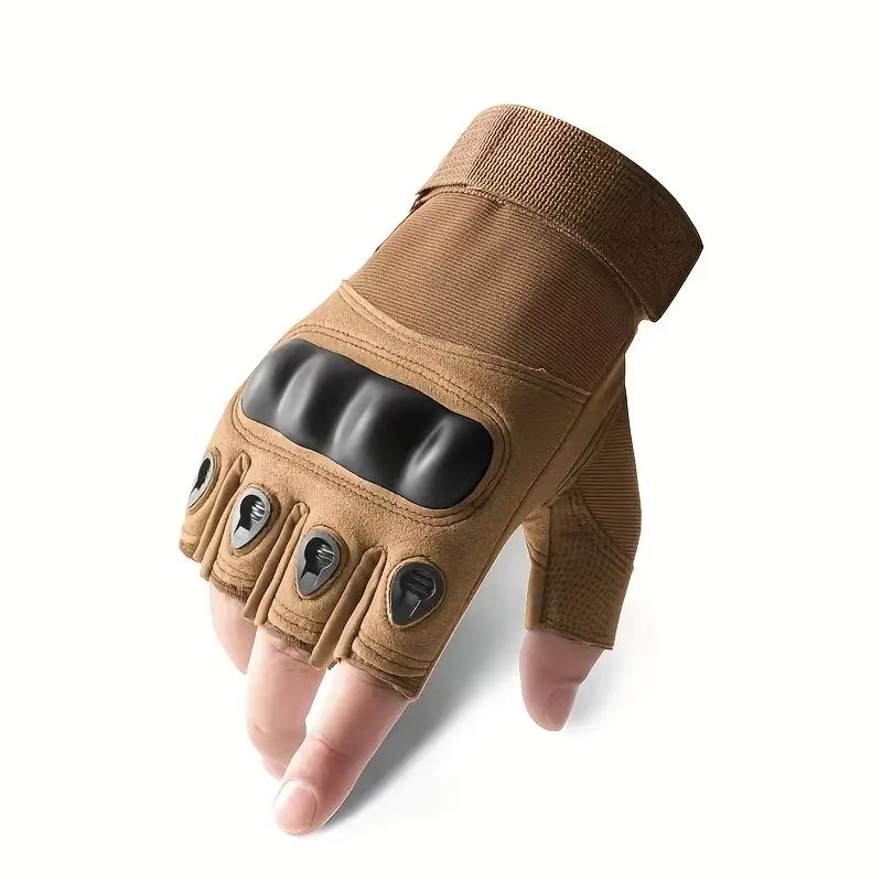 RaptorGuard Mens Tactical Fingerless Gloves For Outdoor Sports Shooting Airsoft  Cycling 8