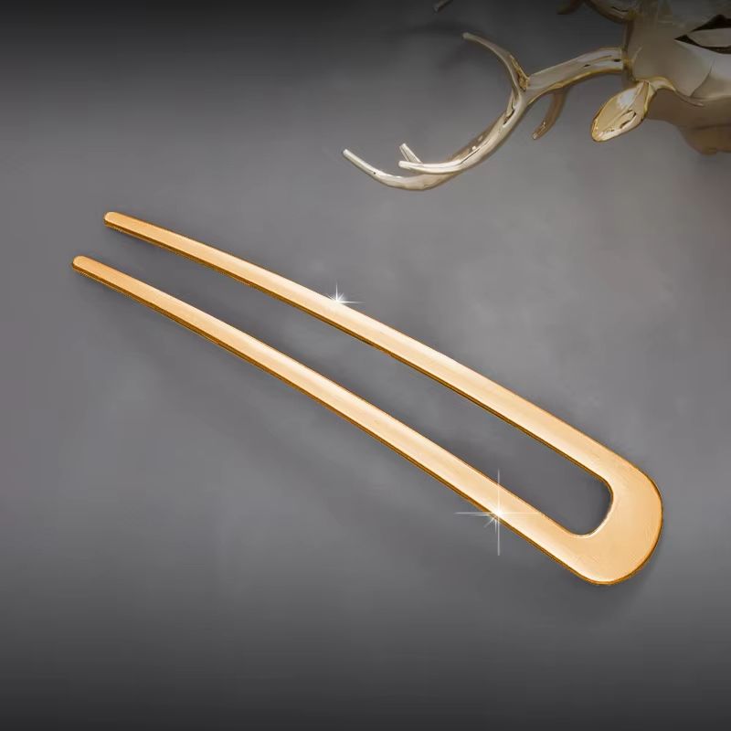 LunaShell Shell Hairpin  Silver  Gold Enamel U Shape Hair Stick For Women 11