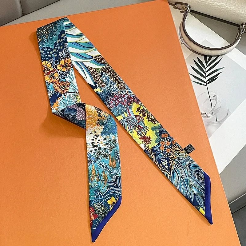 Long Scarf Ribbon Headband For Women  Versatile Neckerchief And Bag Handle Accessory 3