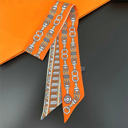 Long Scarf Ribbon Headband For Women  Versatile Neckerchief And Bag Handle Accessory 15