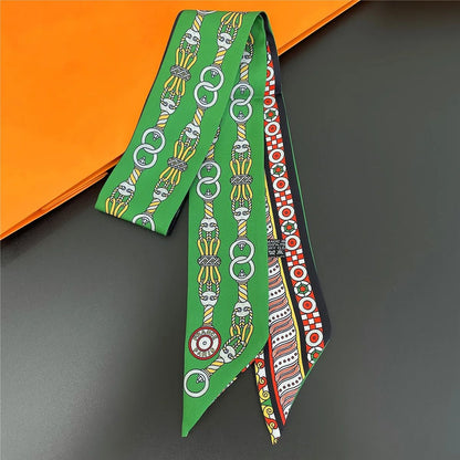 Long Scarf Ribbon Headband For Women  Versatile Neckerchief And Bag Handle Accessory 17