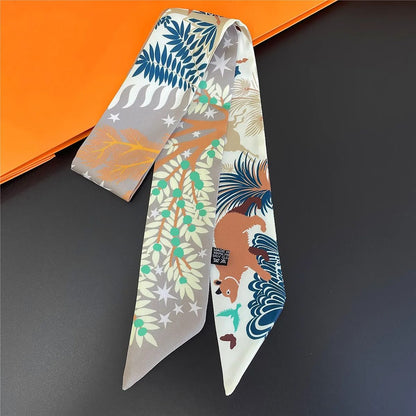 Long Scarf Ribbon Headband For Women  Versatile Neckerchief And Bag Handle Accessory 28