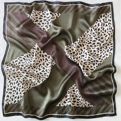 Blush Bloom Silk Scarf 70cm Pink Floral Square Scarf For Women 3