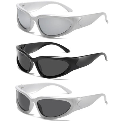 Punk Oval Sunglasses  Unisex UV Protection Eyewear For Outdoor Sports And Travel 7