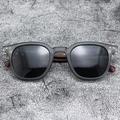 Vintage Wooden Frame Sunglasses  Classic UV Protection Eyewear For Men And Women 5