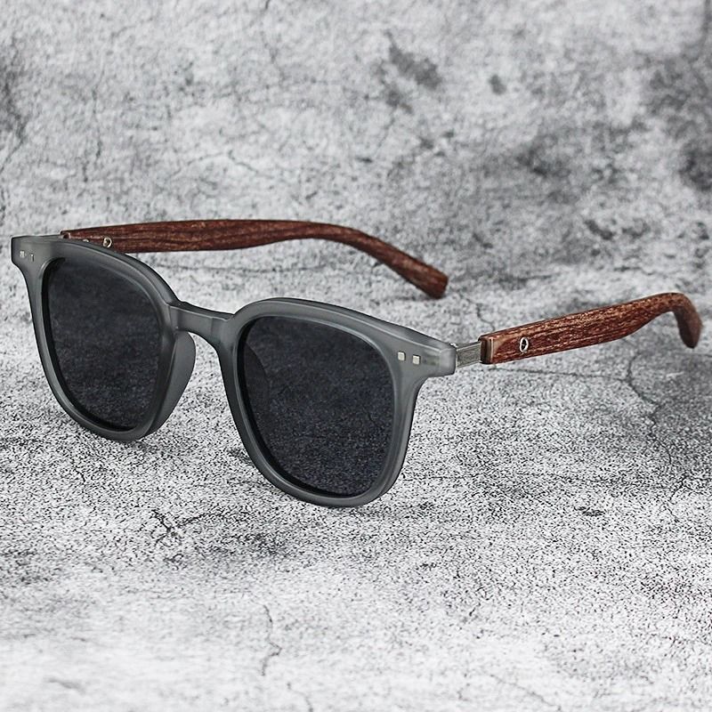 Vintage Wooden Frame Sunglasses  Classic UV Protection Eyewear For Men And Women 6
