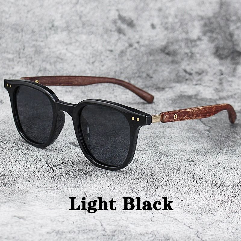 Vintage Wooden Frame Sunglasses  Classic UV Protection Eyewear For Men And Women 7