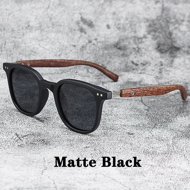 Vintage Wooden Frame Sunglasses  Classic UV Protection Eyewear For Men And Women 8