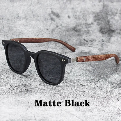 Vintage Wooden Frame Sunglasses  Classic UV Protection Eyewear For Men And Women 8